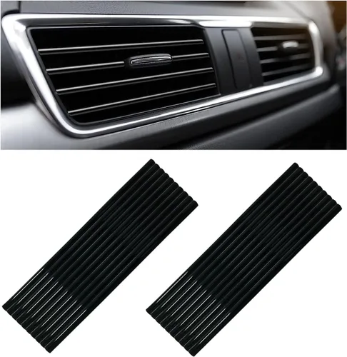 Kewucn 20 PCS Tiras Decorativas para Rejillas de Aire Acondicionado de Automóvil, Decoración de Rejillas de Aire Impermeable y Flexible para Auto,