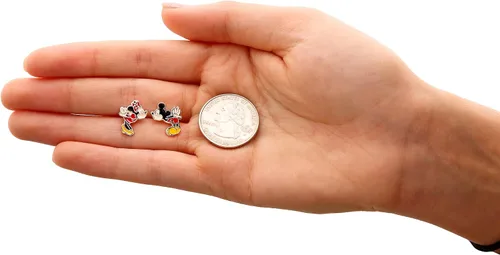 Miniatura 4 de Disney Mismatched Stud Earrings - Mickey Mouse and Minnie Mouse Sterling Silver