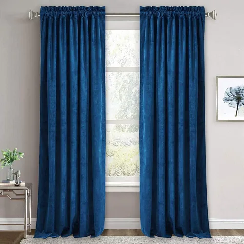 Miniatura 109 de RYB HOME Cortinas de terciopelo verde oliva de 72 pulgadas de largo, cortinas opacas con aislamiento térmico, tratamiento de ventana, decoración