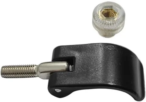 Miniatura 5 de Paquete de 6 postes Trikking de repuesto de abrazadera externa rápida con cierre de cierre rápido con tornillos de tuerca para senderismo, bastón