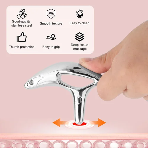Miniatura 4 de Gua Sha Point - Herramienta de masaje de aleación de zinc, herramienta de raspador muscular para masaje de tejido profundo, diseño ergonómico