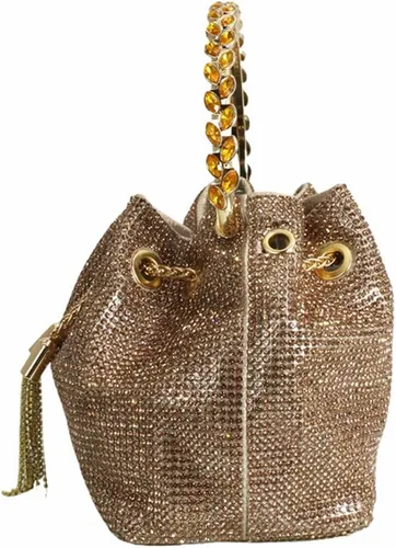 Miniatura 3 de DJBM Bolso de mano con diamantes de imitación para mujer, bolso de mano de noche para mujer, fiesta, graduación, cóctel, boda