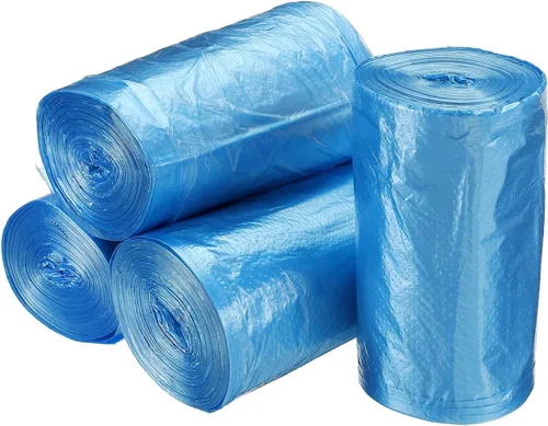 MECCANIXITY Bolsas de basura pequeñas de 0.5 galones para mini basurero de escritorio, color azul, 4 rollos/120 unidades