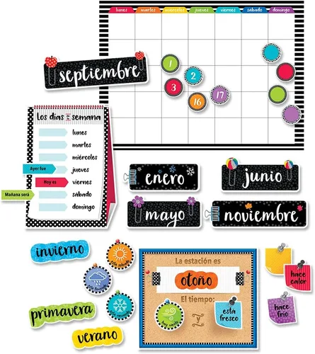Miniatura 18 de Creative Teaching Press Bold & Bright - Juego de calendario, tablón de anuncios CTP y exhibición para el aula, 67 piezas