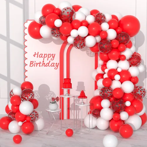 Miniatura 13 de Kit de arco de guirnalda de globos de color rojo, azul, amarillo, verde, negro, plateado, 127 unidades, rojo, verde, azul, amarillo, negro, plateado