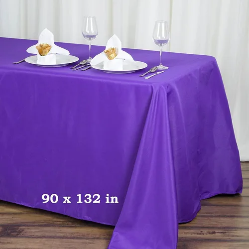 Miniatura 3 de Balsa Circle Mantel rectangular de poliéster de 90 x 132 pulgadas, color verde manzana, para bodas, fiestas, eventos, cocina, comedor