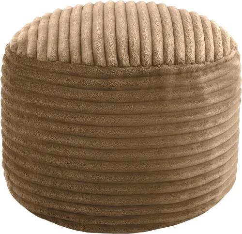 Miniatura 21 de MeMoreCool Puf Otomano Redondo Relleno Reposapiés, Puf de Piso Reposapiés con Relleno de Trozos de Espuma Suave, Otomano Redondo Pequeño Reposapiés