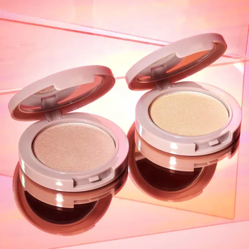 Miniatura 7 de Mally Beauty Positive Radiance Skin Perfecting Highlighter, fórmula luminosa en polvo líquido, rosa perlado
