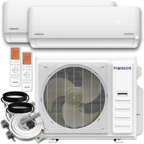 Miniatura 12 de Quad Split 36000 BTU 3-Ton Quantum Ultra Wi-Fi 22.5 SEER Energy-Star Multi (4) Zona Montaje en Pared Aire Acondicionado Bomba de calor 230 voltios