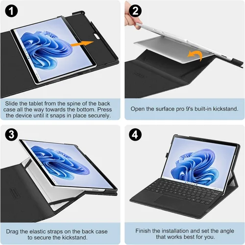 Miniatura 9 de Fintie Funda para Microsoft Surface Pro 11/10/9 de 13 pulgadas - Cubierta tipo cartera de negocio con múltiples ángulos de visualización
