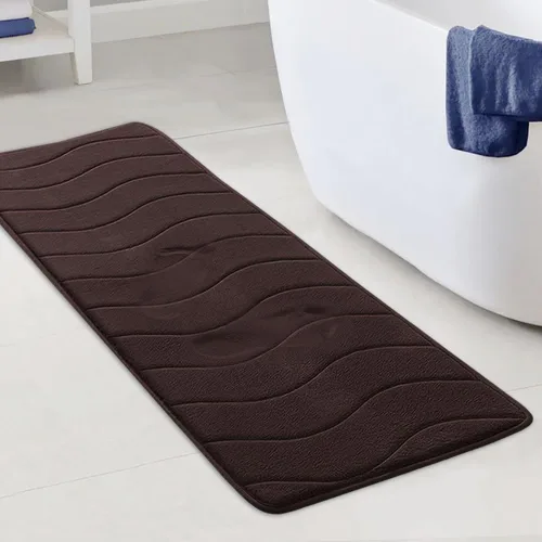 Miniatura 17 de Flamingo P Alfombra de Baño de Espuma Viscoelástica Tapetes de Baño Alfombra Antideslizante Absorbente de Agua para Ducha, 24x17 pulgadas, Verde Aqua