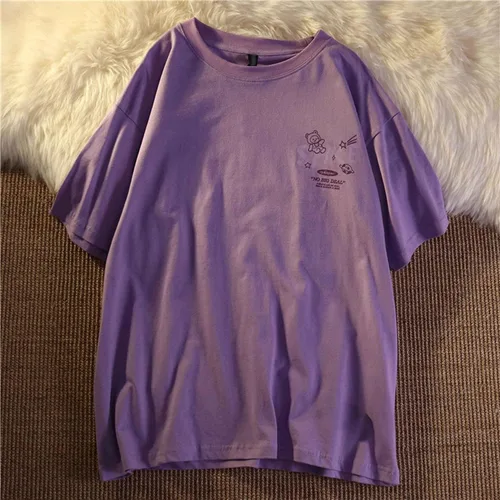 Miniatura 2 de Camiseta gótica Y2K Harajuku para mujer, ropa de anime de algodón