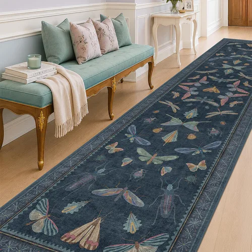 Miniatura 115 de Hazo Haus Alfombra de Baño Bohemia Lavable 2x3, Alfombras Pequeñas para Cocina, Tocador, Puerta Principal Entrada Interior, Antideslizante Pelo Bajo