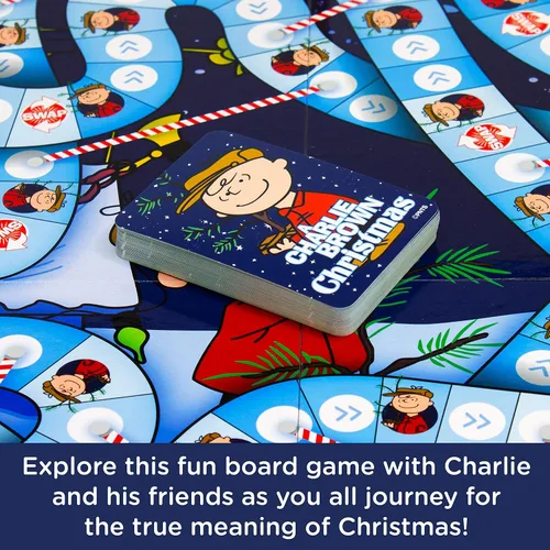 Miniatura 5 de Aquarius Charlie Brown - Juego de mesa de viaje de Navidad, divertido para niños y adultos, mercancía y coleccionables de cacahuetes con licencia