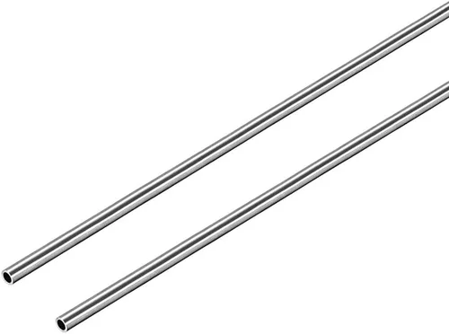 Miniatura 7 de uxcell Tubo redondo de acero inoxidable 304 0.118 in OD 0.008 in espesor de pared 9.843 in de longitud Tubo recto sin costura 2 piezas