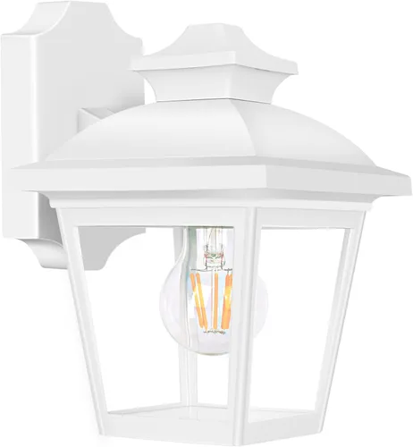 Miniatura 11 de FUDESY Farol de Pared Exterior de Anochecer a Amanecer, Luz de Porche con Sensor Exterior Montaje en Pared con Bombilla LED, Iluminación de Aplique