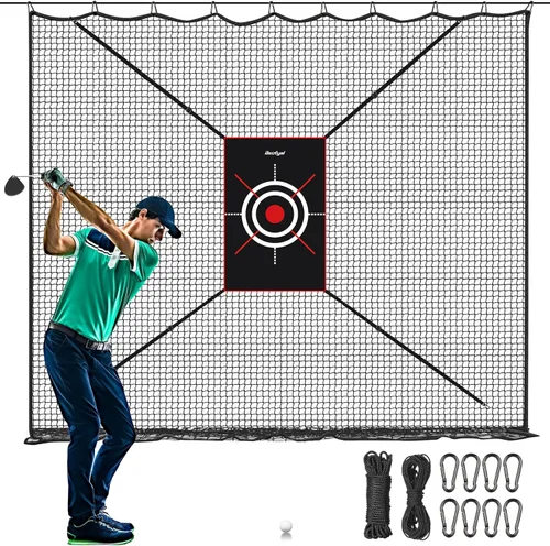 Miniatura 10 de Heavy Duty Golf Practice Net, High-Impact Golf Hitting Net for Indoor/Outdoor Use