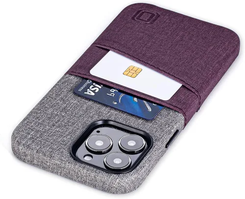 Miniatura 16 de Dockem Funda tipo cartera para iPhone 13 con placa metálica integrada para montaje magnético y 2 bolsillos para tarjetas de crédito: Luxe M2, piel