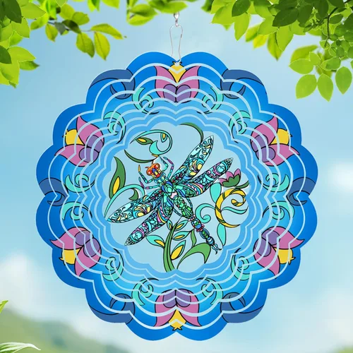 Miniatura 16 de Molinillos de viento de metal de mariposa – Regalos de mariposa para mujeres, mamá, abuela, esposa, Molinillo de viento colgante para decoración