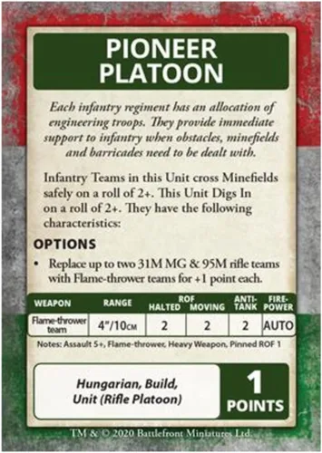Miniatura 2 de Battlefront Miniatures Flames of War WW2: Bagration - Tarjetas de comando húngaras