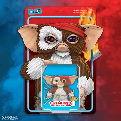 Miniatura 6 de Super7 Figuras de Reacción de Gremlins - Gizmo (Tarjeta de Personaje Listo para la Batalla) Figura de Acción