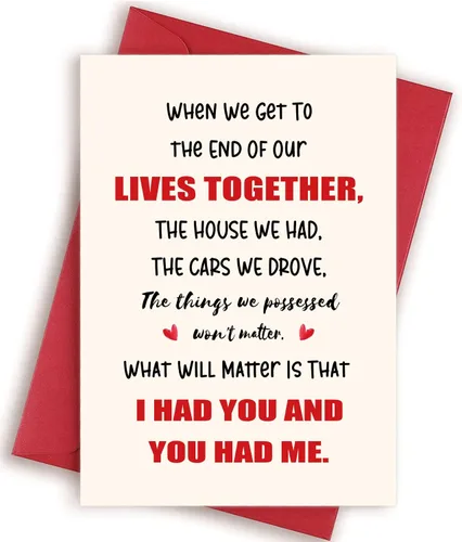 Miniatura 11 de Divertida tarjeta del día de San Valentín para novio, novia, marido, esposa, "I Called to Say I Love You", tarjeta de aniversario y cumpleaños