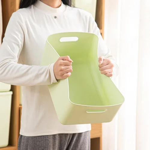 Miniatura 3 de Paquete de 4 contenedores grandes de plástico blanco con tapas, caja de juguetes con asa, contenedores organizadores para bebé, guardería, estantes