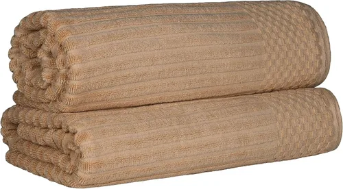 Miniatura 51 de Superior Juego de 6 toallas de algodón sólido y acanalado, toallas de cara de 13 x 13 pulgadas, toallas de mano de 16 x 28 pulgadas, toallas de baño