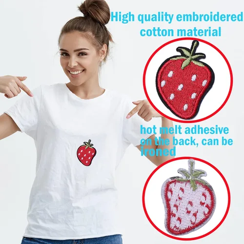 Miniatura 3 de 60 parches bordados de estilos surtidos al azar, parches para coser o planchar, apliques para ropa, pantalones de vestir, sombreros, jeans, flores