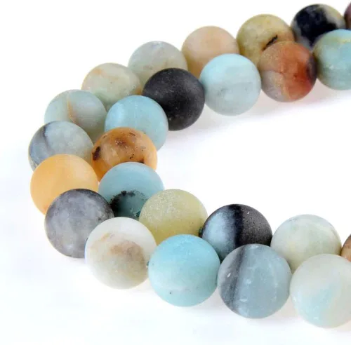 Miniatura 26 de Cuentas sueltas de jade azul teñido natural de 6 mm, cuentas redondas lisas, aproximadamente 15.5 pulgadas, para hacer pulseras y collares de Jade