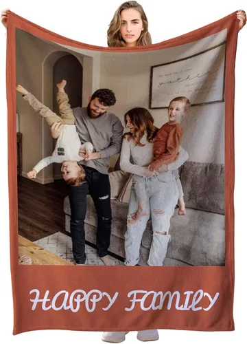 Miniatura 19 de Manta personalizada con imagen, manta de fotos personalizada, manta personalizada, regalos personalizados para novio, novia, mamá