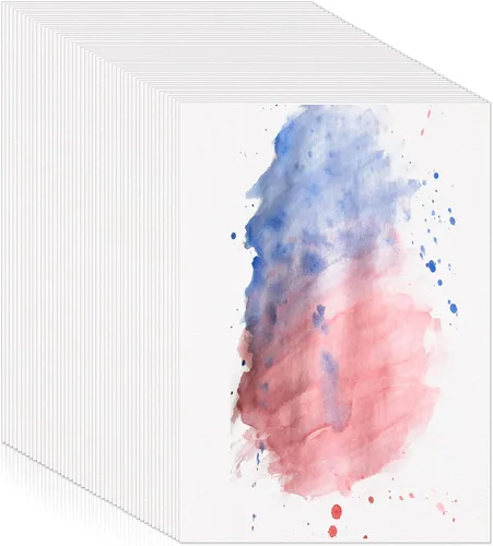 Prudiut 120 hojas de papel de acuarela a granel, 140 lb/300 GSM papel blanco de algodón prensado en frío, 5 x 7 pulgadas, perfecto para niños,