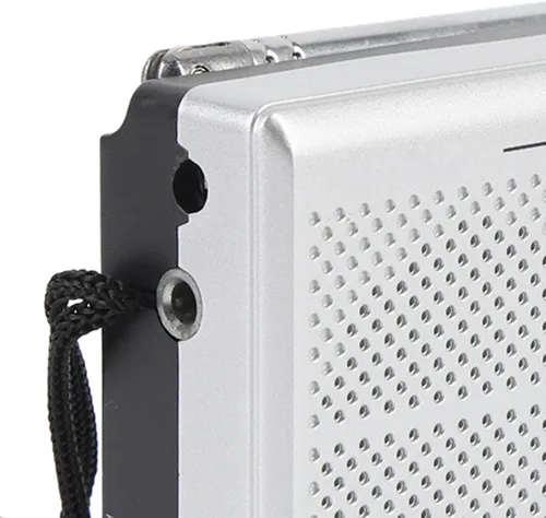 Miniatura 8 de Radio portátil, radio transistor de bolsillo AM FM con altavoz y conector para auriculares, para viajes al aire libre y uso doméstico (azul plateado)