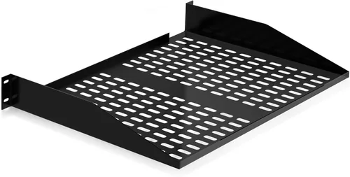 Pyle Servidor 2U de 19 pulgadas, estantes ventilados para buena circulación de aire, voladizo, estante de pared, dispositivo universal, estante de