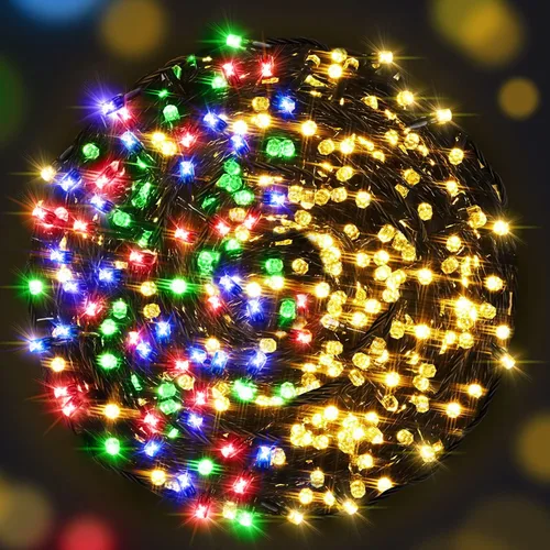 Miniatura 8 de AmyHomie - Cadena de luces navideñas multicolor para exteriores, 300 luces LED con 8 modos de iluminación, guirnalda de luces de hadas conectables