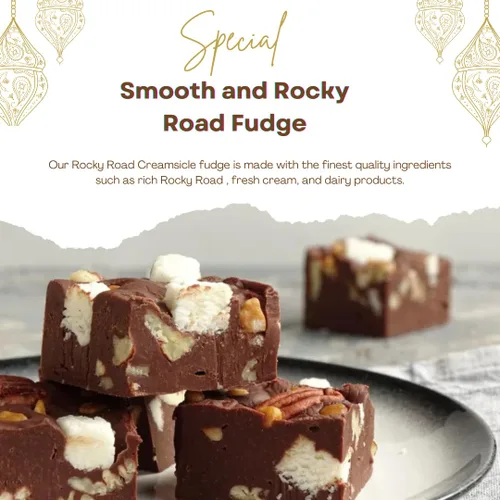 Miniatura 3 de Nuts To You Smooth and Rocky Road Fudge de 8 onzas Dulce gourmet fresco Fudge artesanal decadente y delicioso