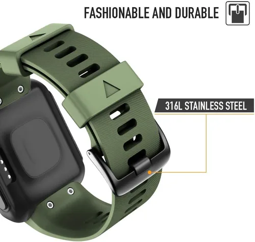 Miniatura 3 de NotoCity Correa de reloj de repuesto de silicona suave para Garmin Forerunner 35, compatible con Forerunner 35 Smartwatch