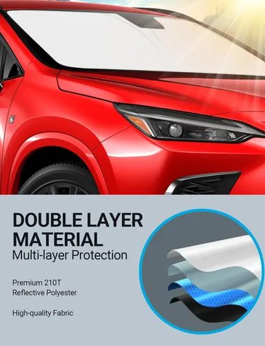 Miniatura 449 de Proadsy Parasol plegable para parabrisas delantero 2026, ajuste personalizado, accesorios para CRV SUV LX EX EX-L EX-L Navi Touring 2017-2022