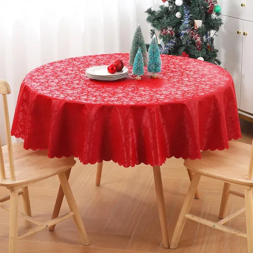 Miniatura 93 de Smiry Mantel cuadrado, mantel de vinilo resistente al agua, lavable, para cocina y comedor (azul bebé, 54 x 54 pulgadas)