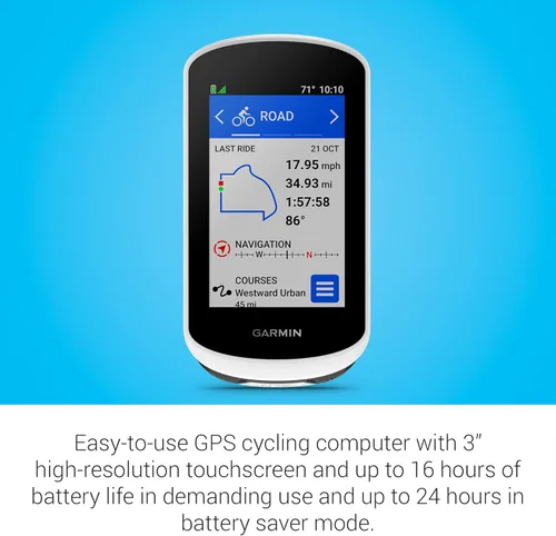 Miniatura 3 de Garmin Edge® Explore 2 Power, navegador GPS para ciclismo fácil de usar, compatibilidad con eBike, mapas y navegación, con características