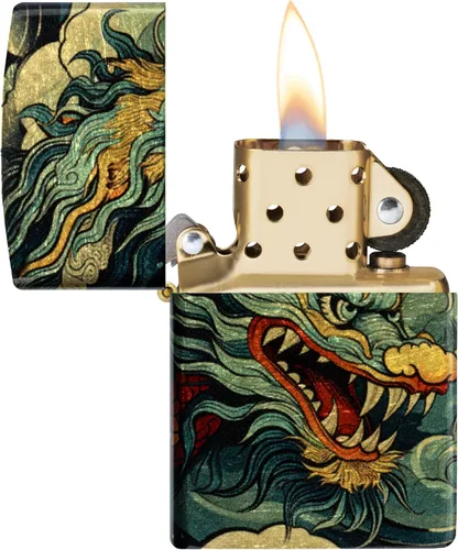 Miniatura 3 de Zippo Dragon Fusion Design 540 - Encendedor de bolsillo de latón Latón Dragon Fusion