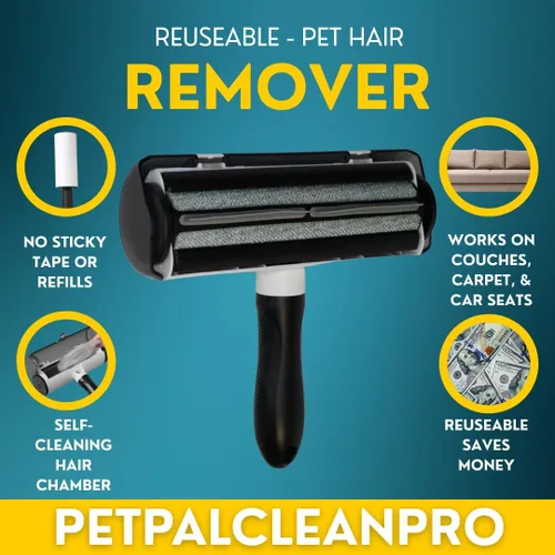 Miniatura 4 de Rodillo sin pelo: removedor reutilizable de pelo de mascotas para muebles, ropa y más