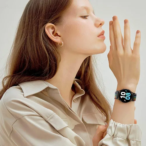 Miniatura 12 de Correa de reloj de nailon compatible con Samsung Galaxy Watch 7/6/5/4/FE 1.575 in 1.732 in/Watch 6 Classic 1.693 in 1.850 in/Watch 5 Pro 1.772