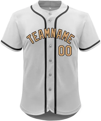 Miniatura 112 de Camiseta de béisbol de malla personalizada con botones y número de nombre cosido personalizado para hombres/mujeres/jóvenes