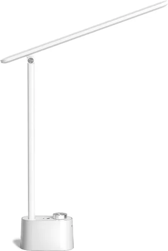 Lámpara de escritorio LED Honeywell con puertos de carga USB - Sunturalux™ HWT-H01 Lámpara de mesa con atenuación sin escalones y cuidado de los