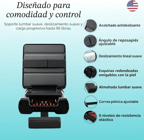 Miniatura 2 de Mini máquina de prensa de piernas en la cama para rehabilitación Entrenador de fuerza de piernas de bajo impacto para recuperación neurológica