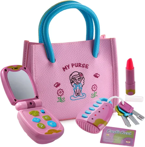 Dress-Up-America Bolso para Niños Pequeños - Bolso de Juego de Simulación para Niños - Juguetes de Juego de Simulación para Niñas Pequeñas | Edades