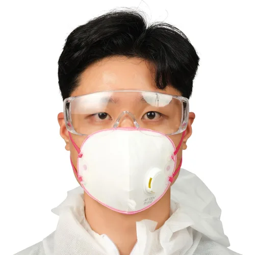 Miniatura 6 de FogPro Shield - Máscara respiradora reutilizable fabricada en Corea, filtro de partículas de alto rendimiento, válvula de exhalación antivaho