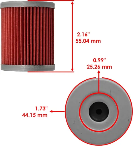 Miniatura 2 de Caltric Paquete de 3 filtros de aceite compatibles con Suzuki Ltf300F Lt-F300F Lt F300F King Quad 300 1999 2000 2001 2002