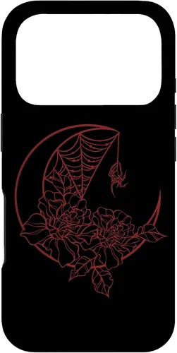 Miniatura 29 de Goth Y2K Alt Fairy Grunge Emo Flower Rose Web Spider Moon Case for iPhone 17